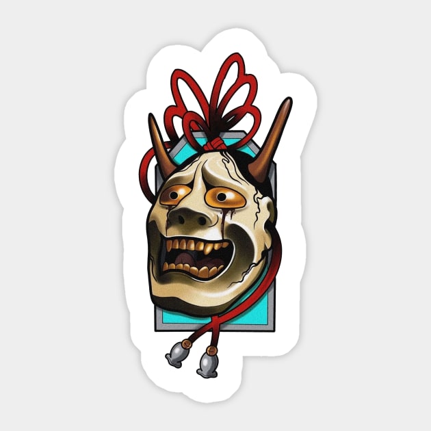 hannya Sticker by weirdesigns